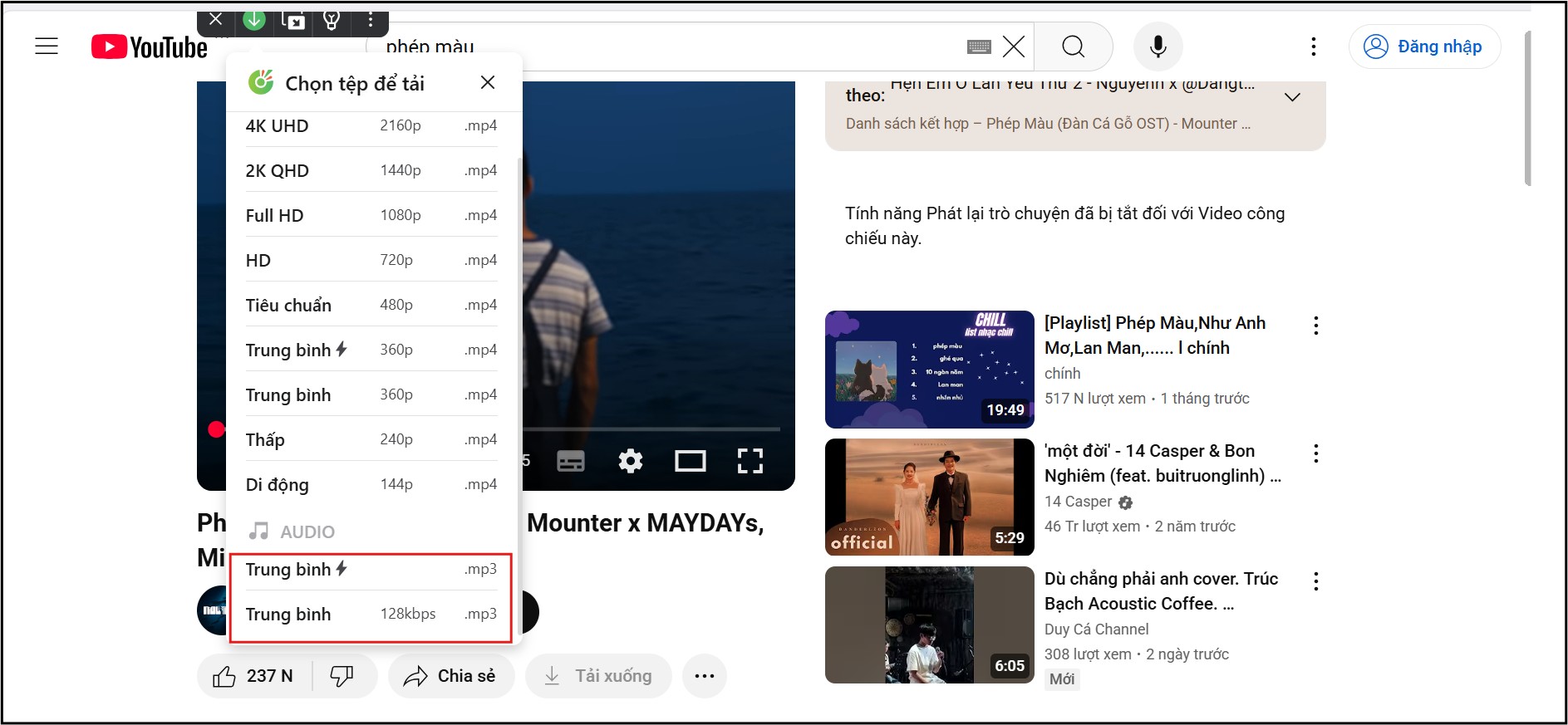 1758466768 934 Cach tai nhac tu YouTube ve dien thoai may tinh