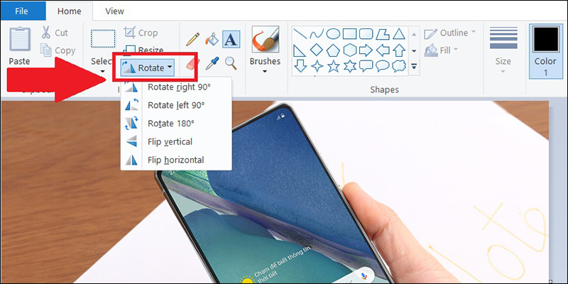 1762150519 357 Huong dan cach su dung Paint de ve chinh sua