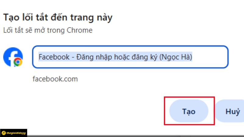 Bấm tạo lối tắt Bấm tạo lối tắt