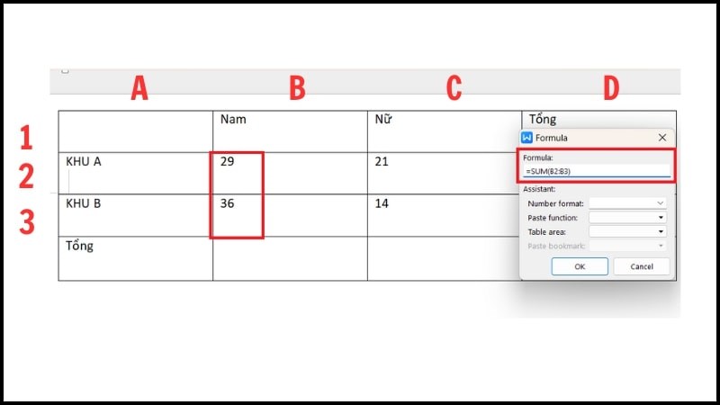 1766135707 244 Huong dan cach tinh tong trong Word mot cach chi