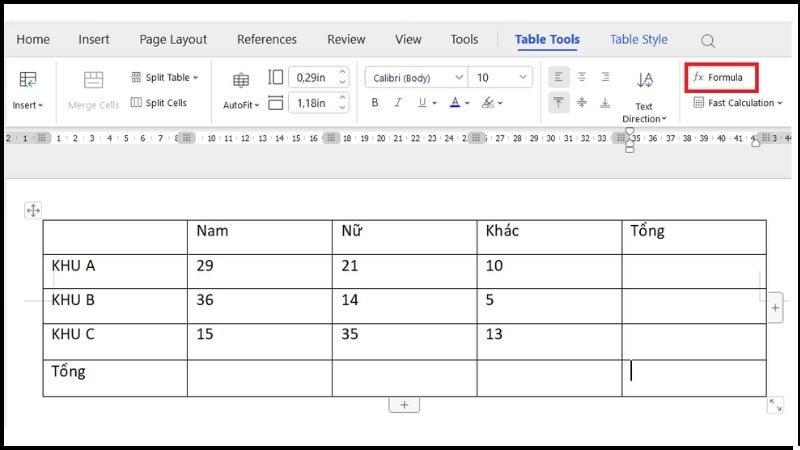 1766135708 629 Huong dan cach tinh tong trong Word mot cach chi