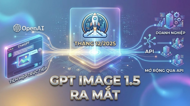 GPT Image 1.5 được OpenAI công bố và ra mắt vào tháng 12/2025 GPT Image 1.5 được OpenAI công bố và ra mắt vào tháng 12/2025