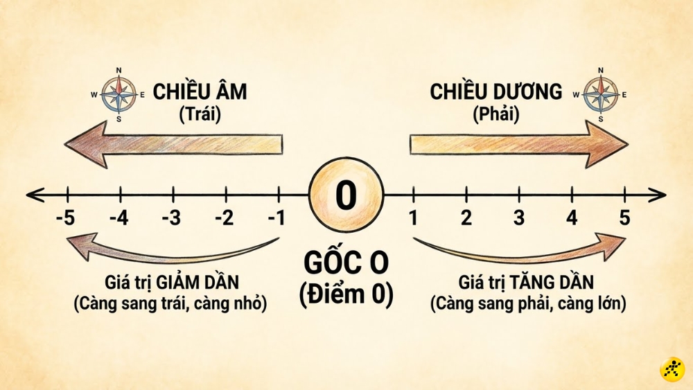 Biểu diễn số nguyên trên trục số Biểu diễn số nguyên trên trục số