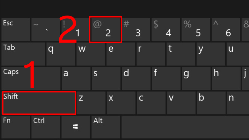 Cách gõ a còng @ trên bàn phím máy tính hoặc điện thoại