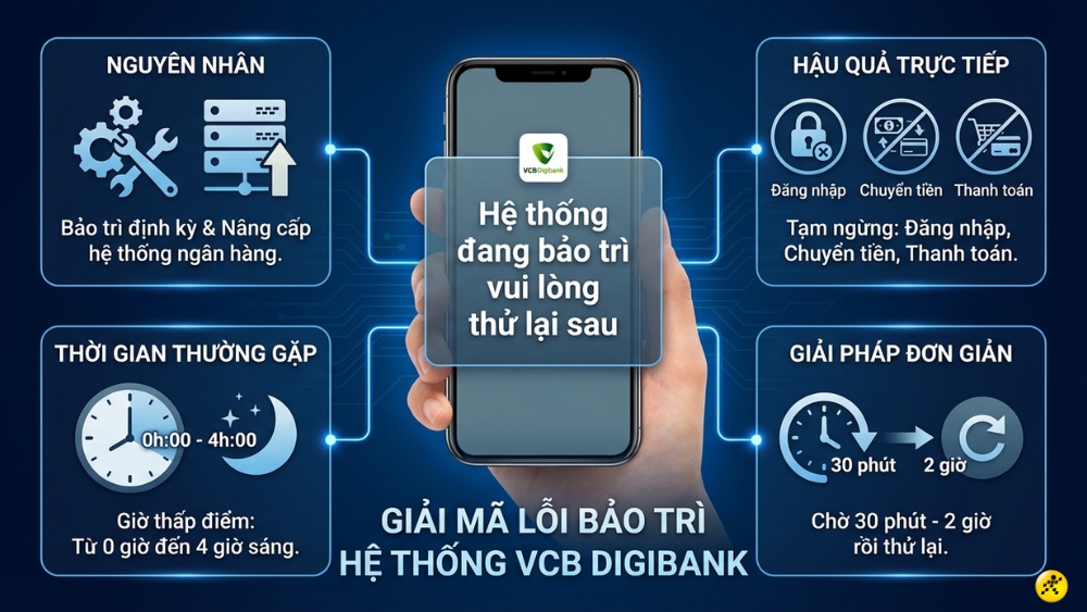 The system is under maintenance là gì? 4 hình thức bảo trì cần biết