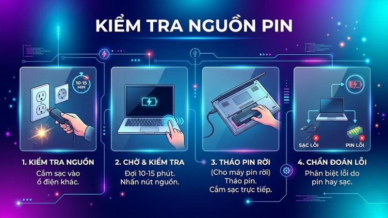 Màn hình laptop bị tối đen: Cách sửa thành công nhanh chóng
