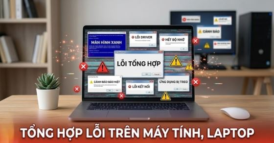 loi thuong gap tren laptop may tinh